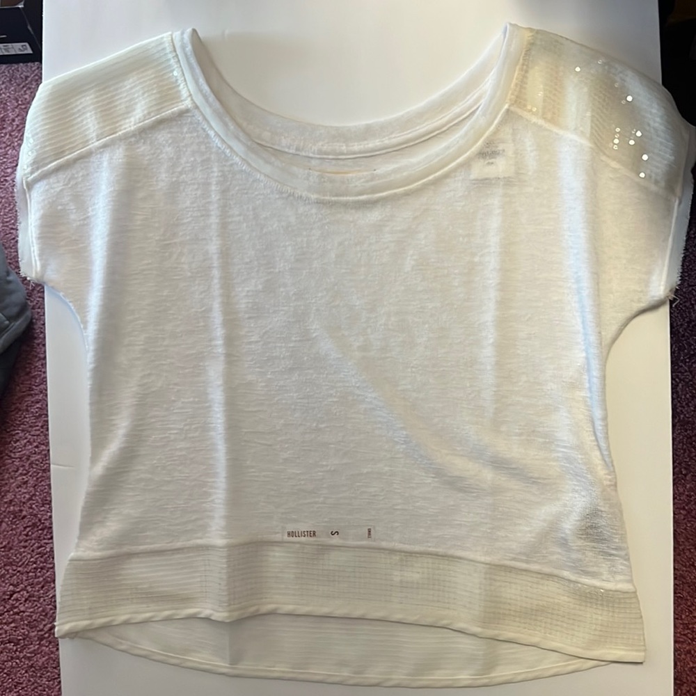 Hollister White Tank Size Small with tags